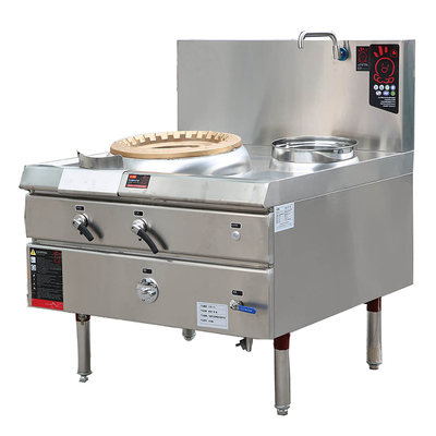 商用不锈钢厨房设备广式单头单尾燃气炒灶